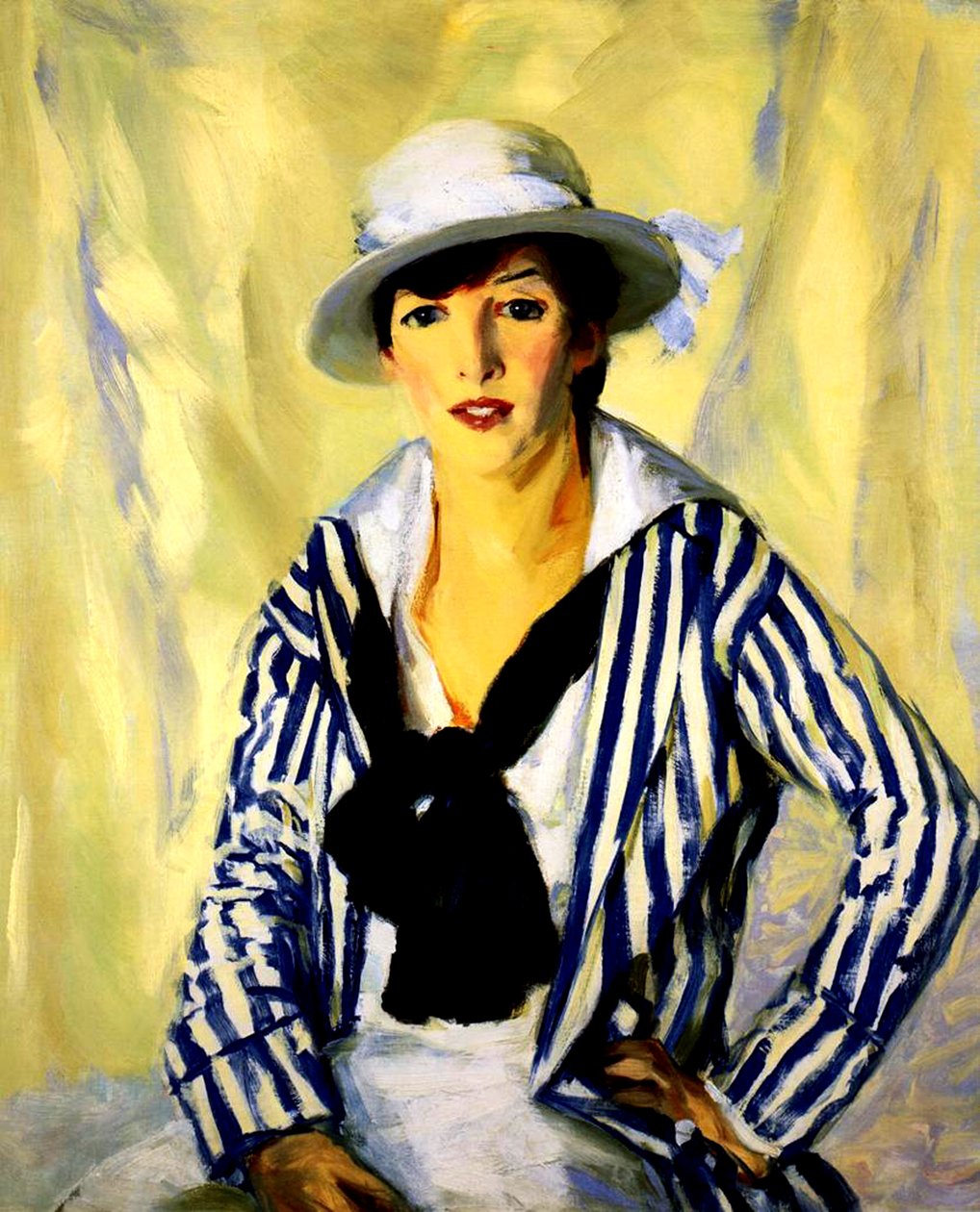 Viv in Blue Stripe ، 1914 بواسطة روبرت كوزاد هنري