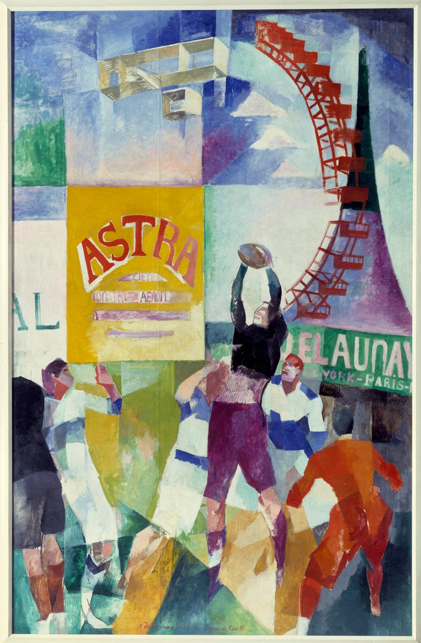 فريق كارديف. لوحة روبرت ديلوناي (1885-1941) بواسطة روبرت ديلوناي