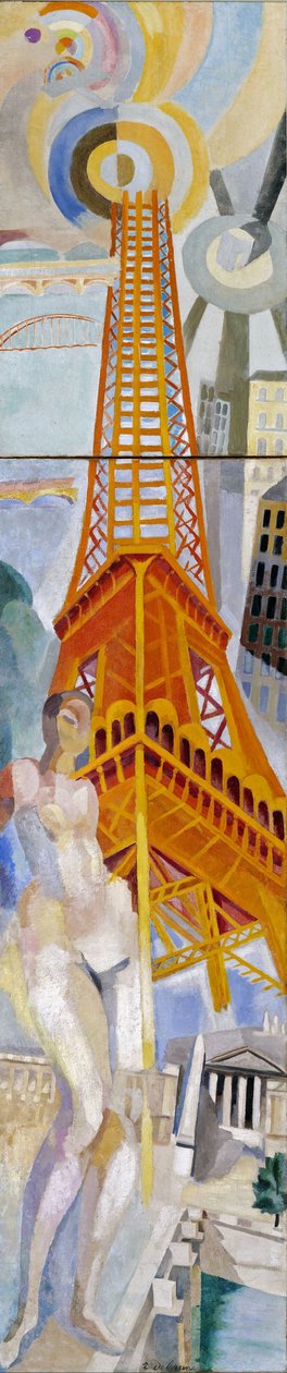 مدينة باريس ، المرأة وبرج إيفل ، 1925. بواسطة روبرت ديلوناي
