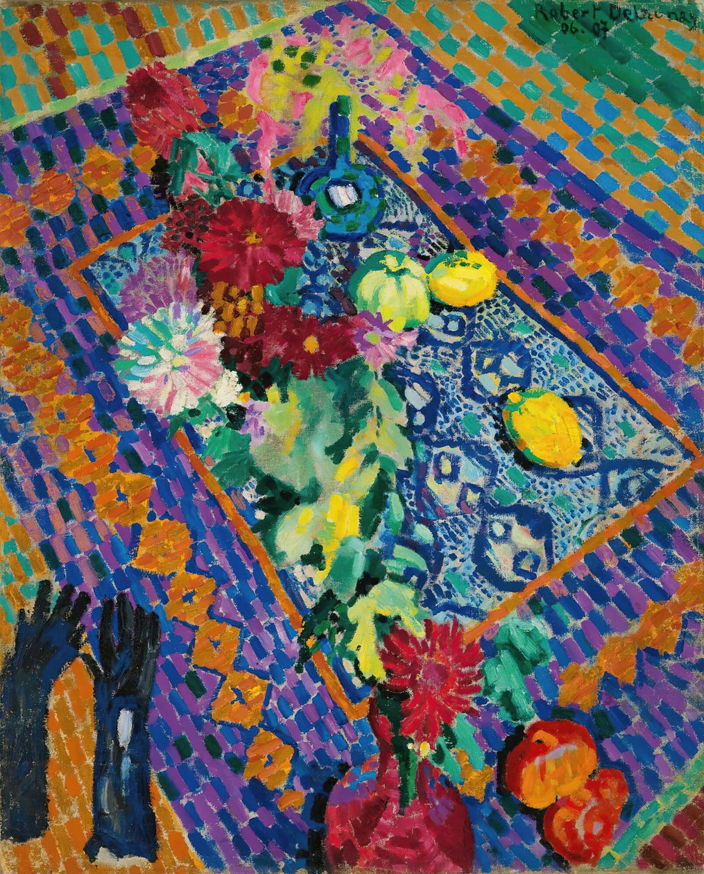 صامت الحياة بالقفازات ، 1906-1907. بواسطة روبرت ديلوناي