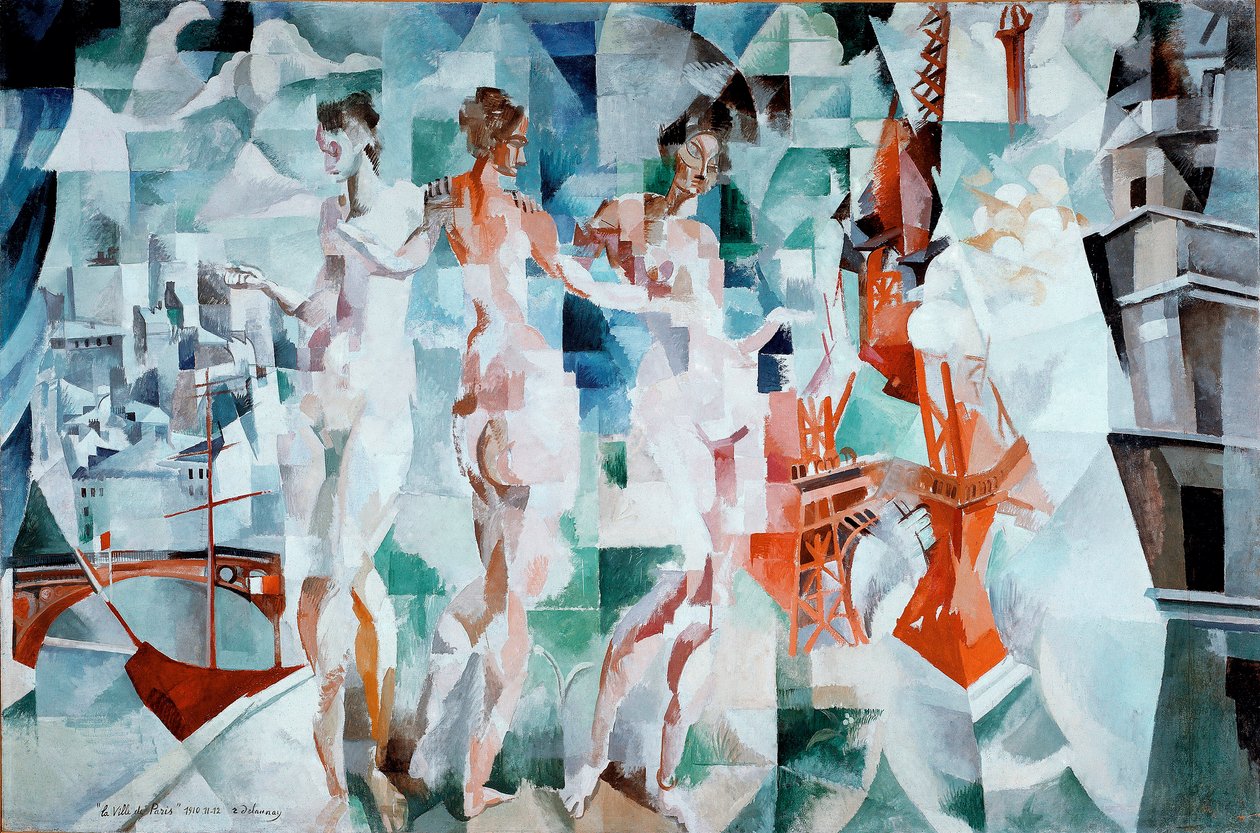 مدينة باريس لوحة لروبرت ديلوناي (1885-1941) بواسطة روبرت ديلوناي