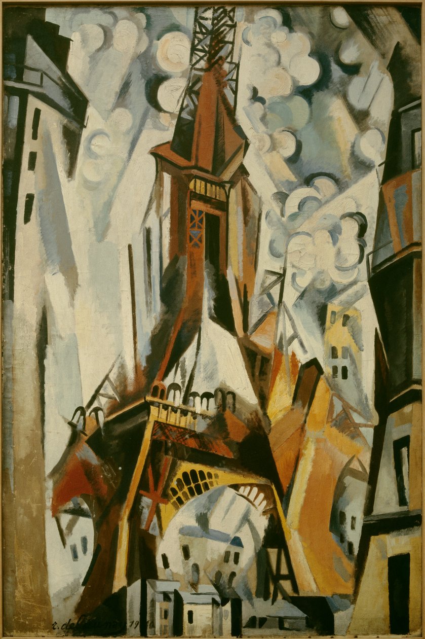 لوحة برج إيفل لروبرت ديلوناي (1885-1941) 1910. بواسطة روبرت ديلوناي