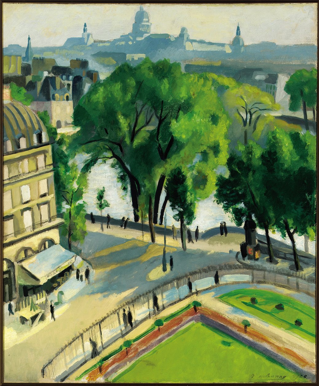 منظر من Quai du Louvre بواسطة روبرت ديلوناي