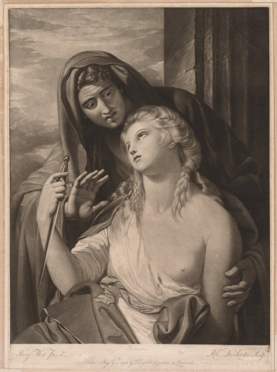 وفاة لوكريتيا ، 1770. بواسطة روبرت دنكرتون