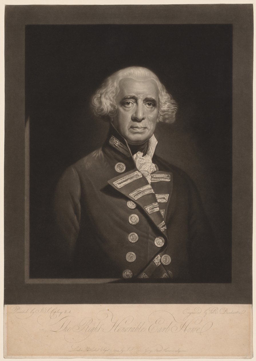 ريتشارد ، إيرل هاو ، 1794. بواسطة روبرت دنكرتون