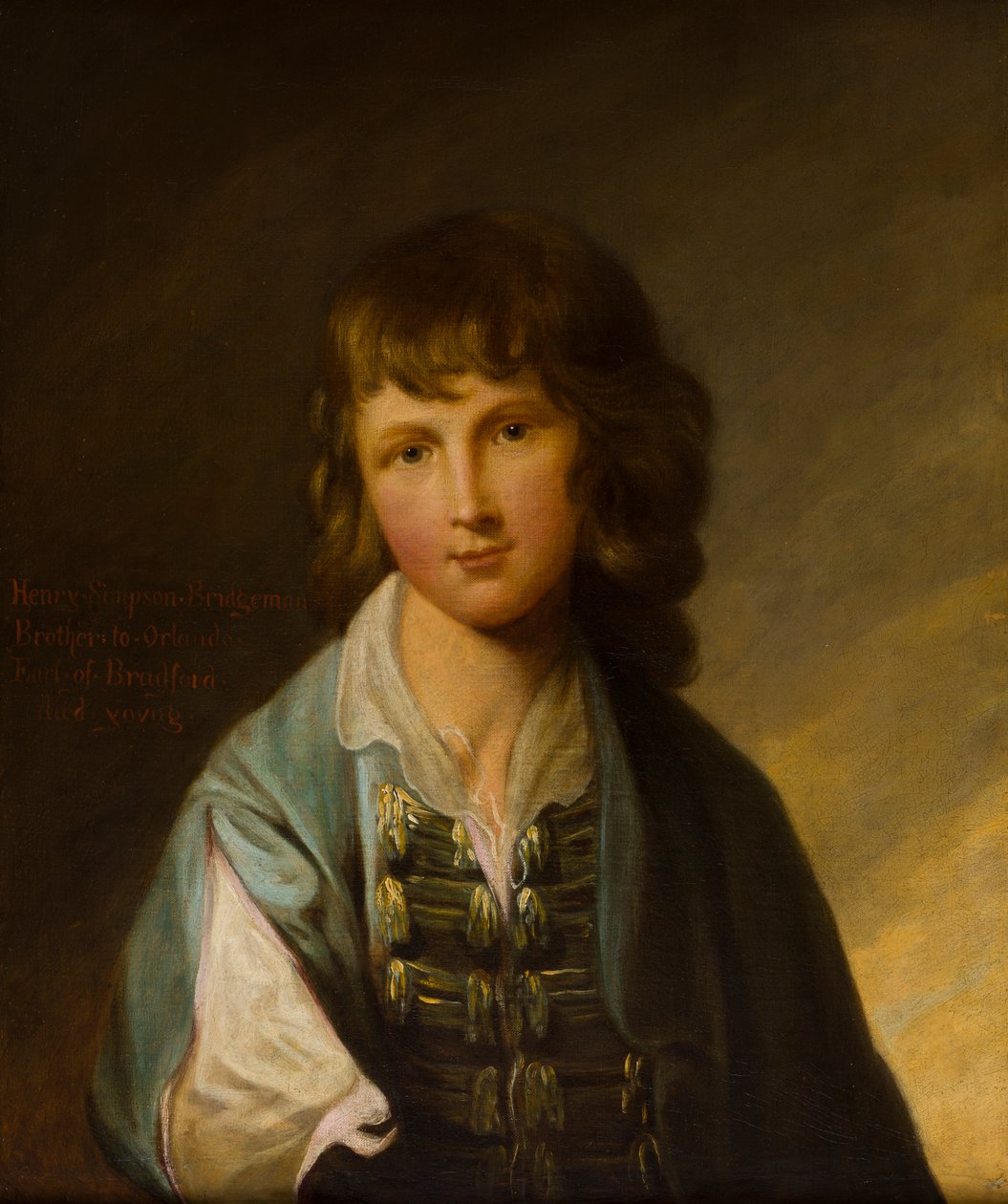 صورة هنري سيمبسون بريدجمان (1757-1782) عندما كان صبيًا ، 1767-1777 (زيت على قماش) بواسطة روبرت إيدج باين