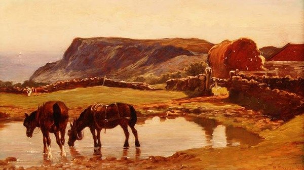 سقي الخيول بواسطة روبرت فارين