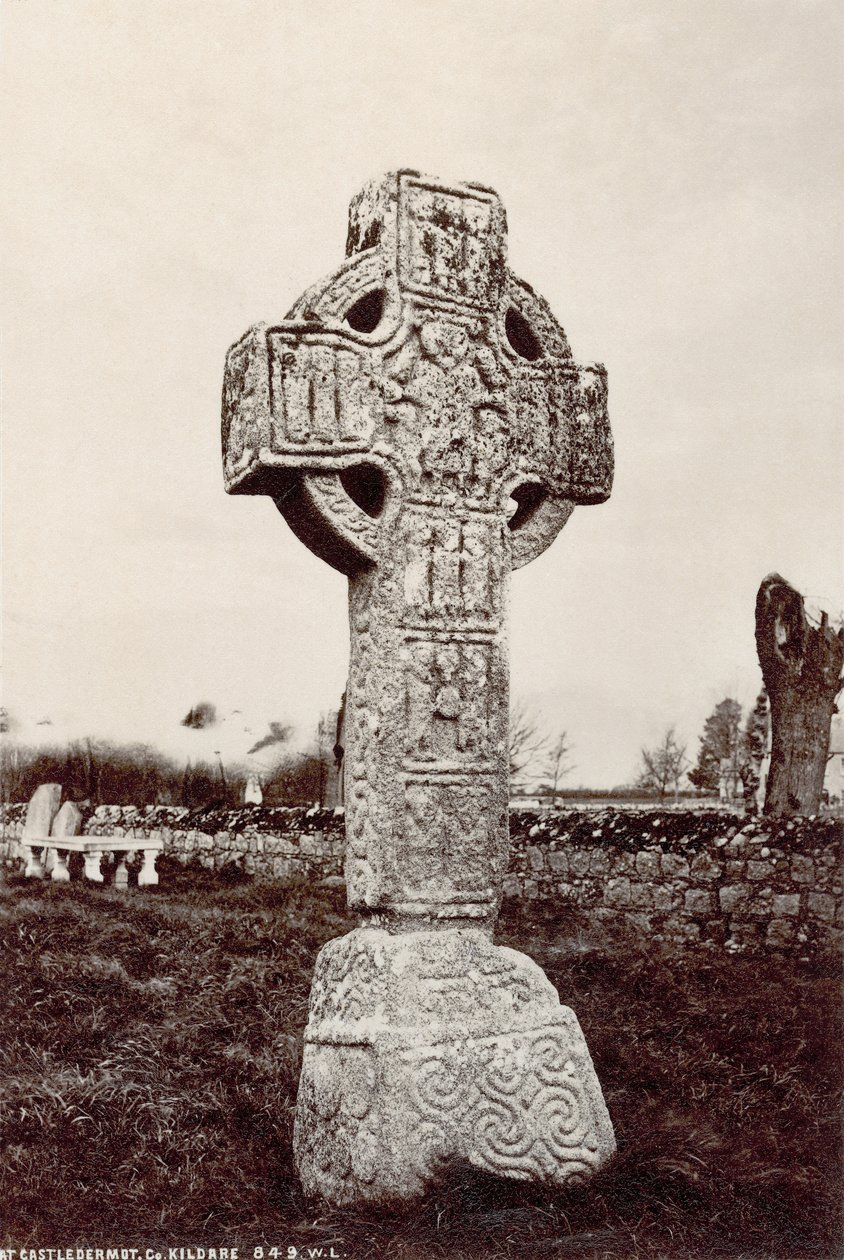 The North High Cross at Castledermot، Co. Kildare، Ireland (sepia photo) بواسطة روبرت فرنش