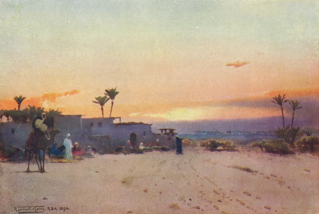 قرية فلاح ، c1880 ، 1904 بواسطة روبرت جورج تالبوت كيلي