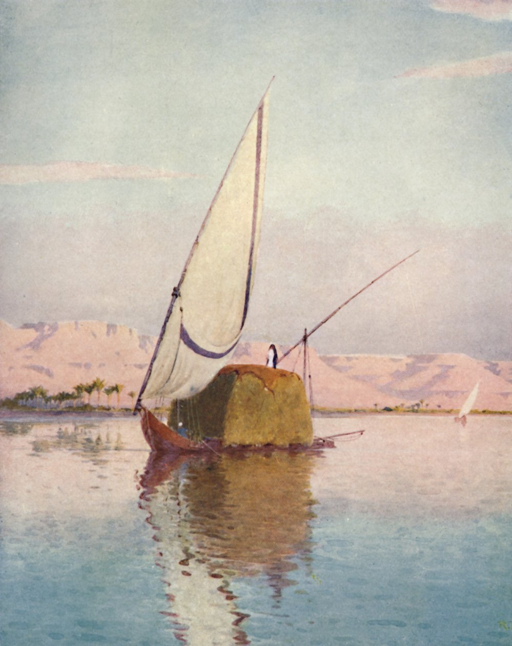 زورق تبين على النيل ، c1880 ، 1904 بواسطة روبرت جورج تالبوت كيلي