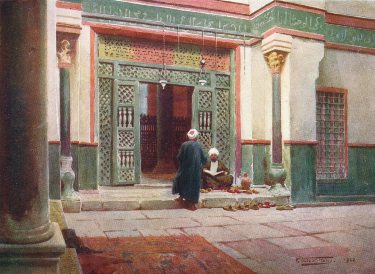 مشاوي في مسجد السلطان قلاوون ، ١٨٨٠ ، ١٩٠٤ بواسطة روبرت جورج تالبوت كيلي