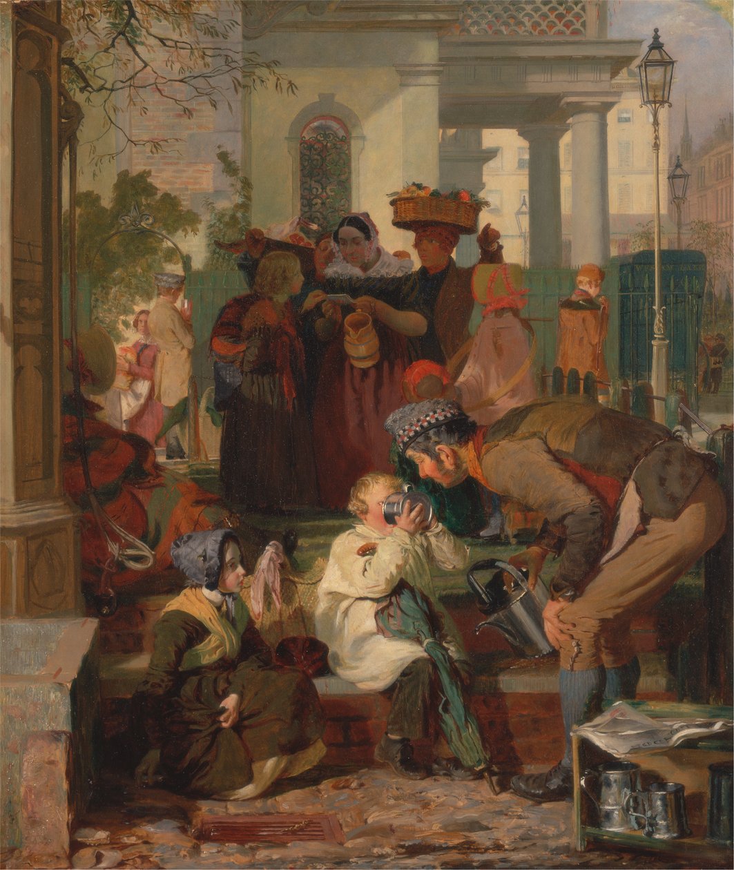 إنعاش المنهكين [1847 ، الأكاديمية الملكية للفنون ، لندن ، كتالوج المعرض] بواسطة روبرت هانا