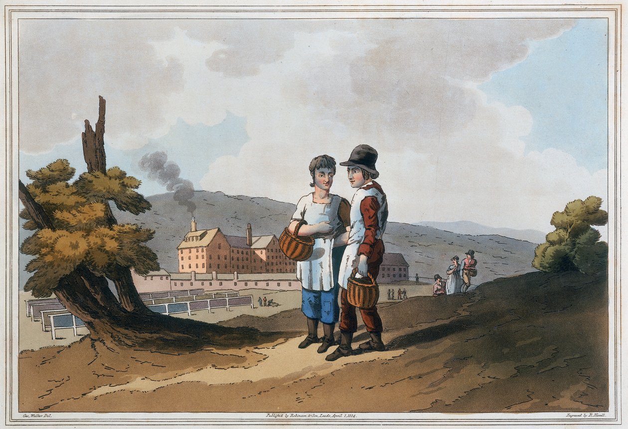 عمال مصانع الأطفال ، 1814 بواسطة روبرت هافيل
