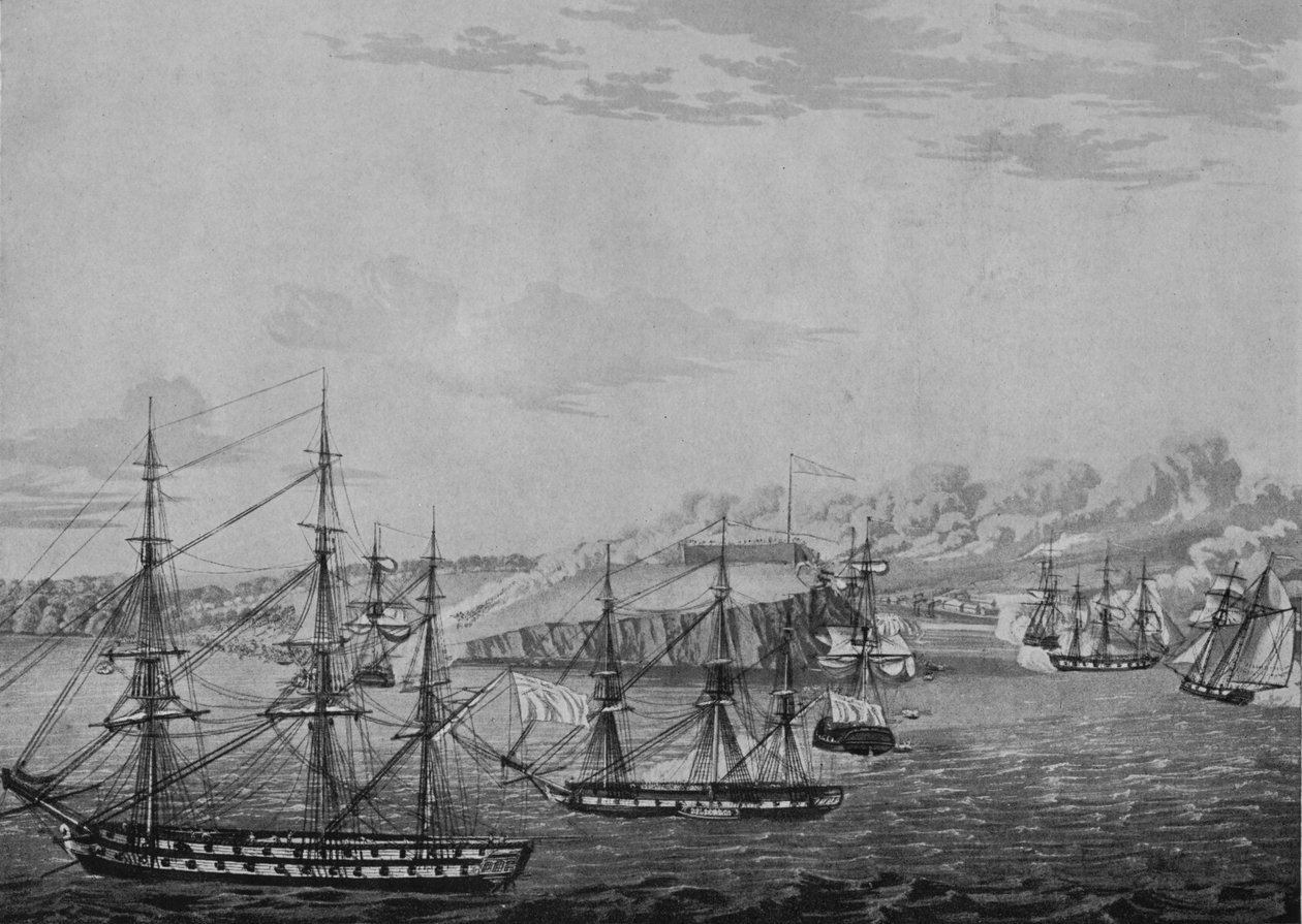 سقوط Oswego ، c1815 بواسطة روبرت هافيل