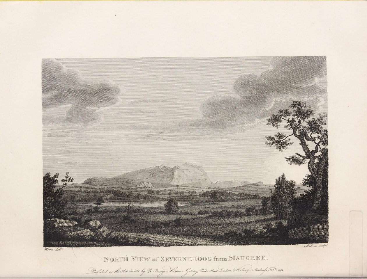رسم توضيحي مأخوذ من الكتاب Select views in Mysore ، بلد Tippoo Sultan بواسطة Home ، Robert ونشره السيد Bowyer (GB ، 1794) بواسطة روبرت هوم