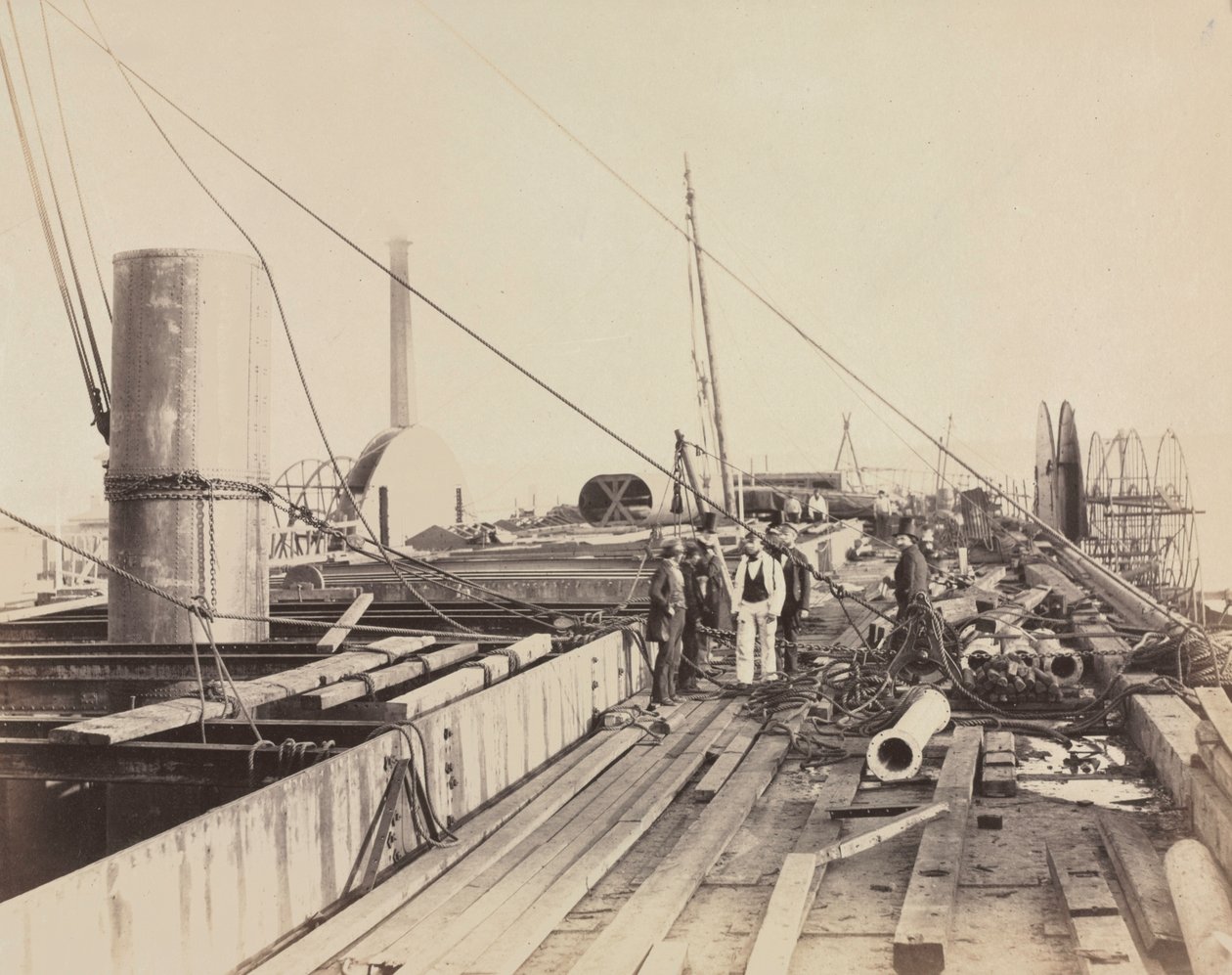 مشهد سطح السفينة من الشرق الكبير ، 1857. بواسطة روبرت هوليت