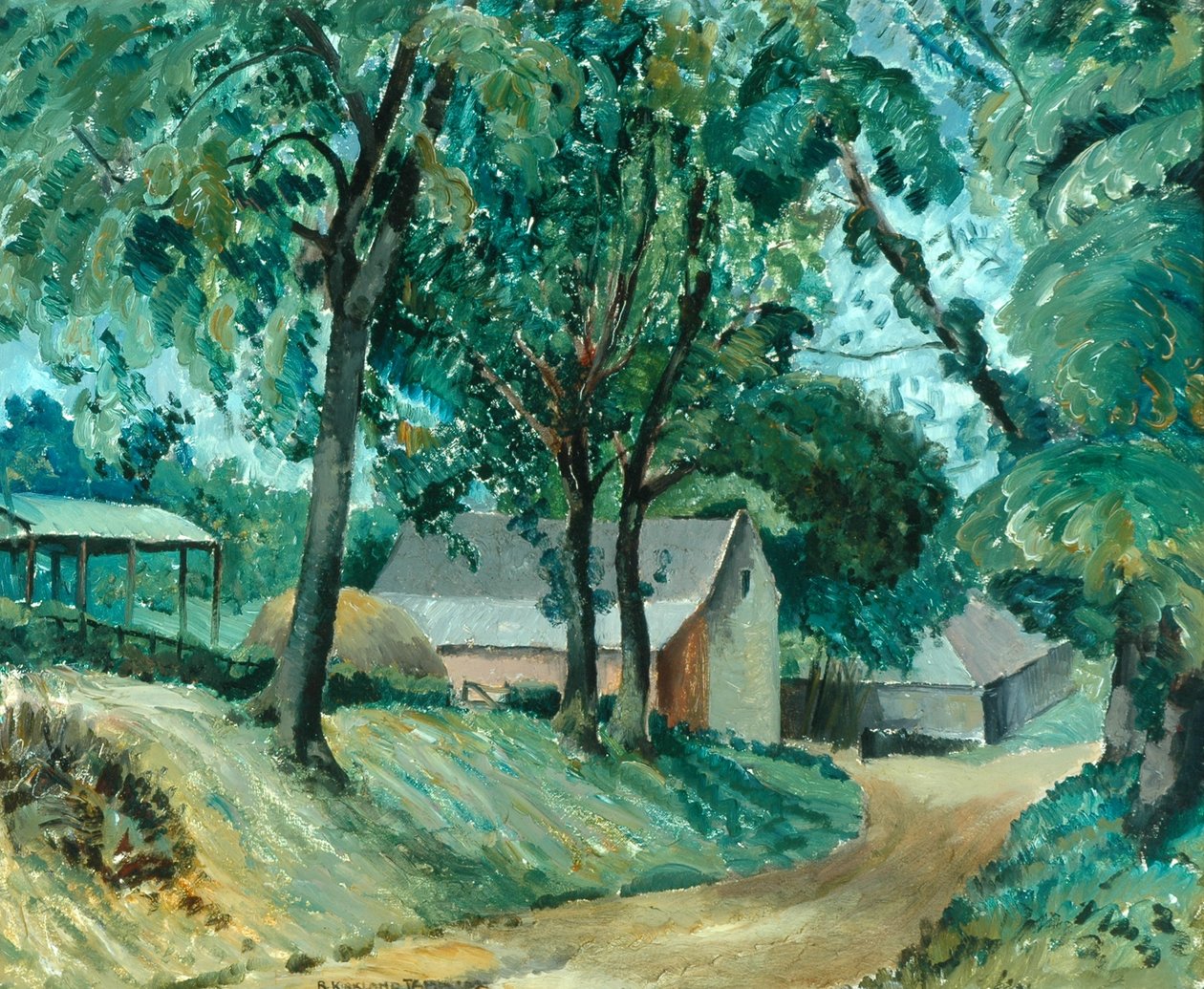 مزرعة كوتسوولد ، حوالي 1934 - 35 (زيت على ظهر السفينة) بواسطة روبرت كيركلاند جاميسون