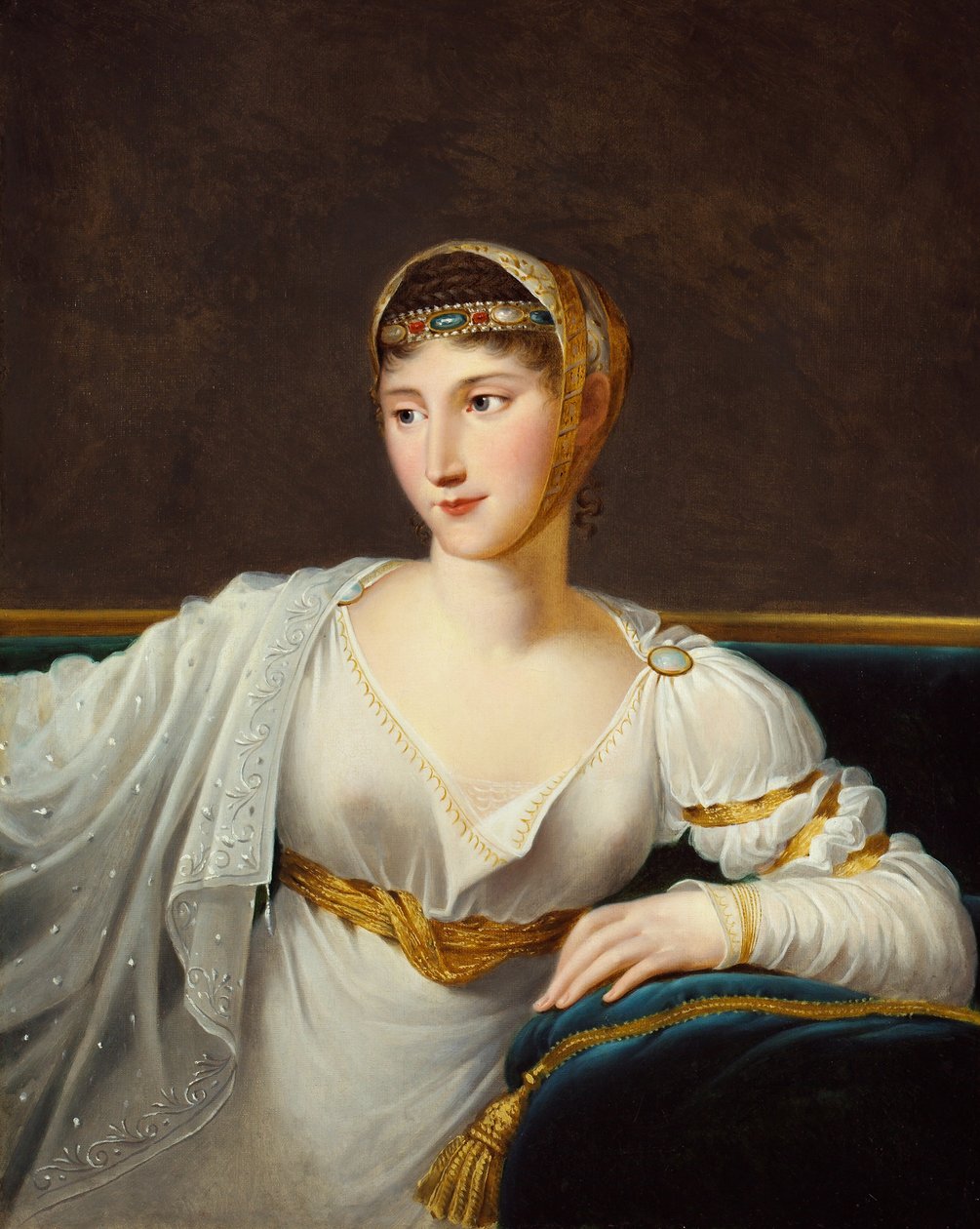 Portrait of Princess Pauline Borghese, wife of General Leclerc (oil on canvas) بواسطة روبرت ليفيفر