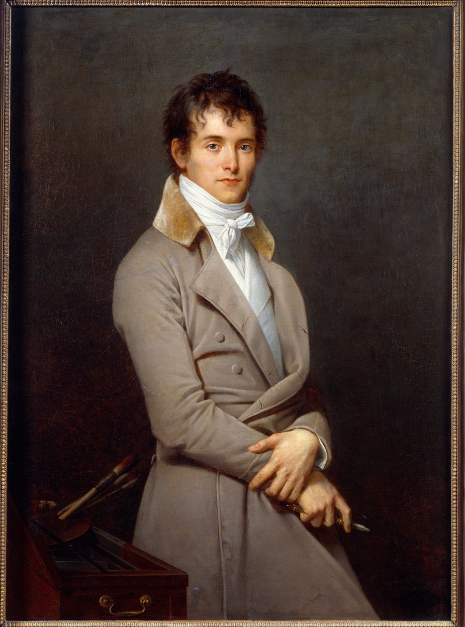 Portrait of the Painter Pierre Narcisse (Pierre-Narcisse) Guerin (1774-1833) Painting by Robert Lefevre (1755-1830) 19th century Sun: 1,09x0,8m - Orleans musee des beaux arts بواسطة روبرت ليفيفر