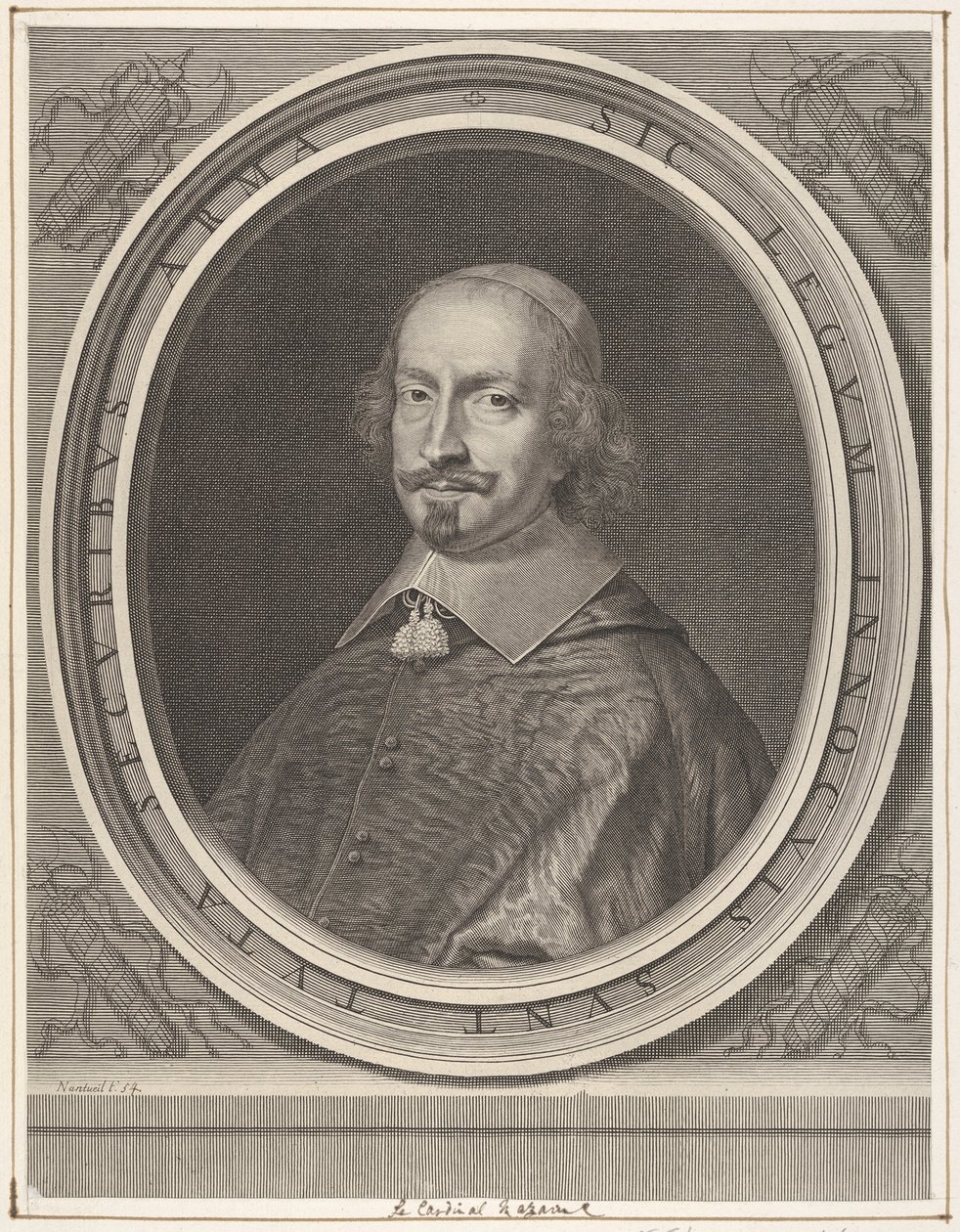 الكاردينال جول مازارين ، كاليفورنيا. 1652. بواسطة روبرت نانتويل