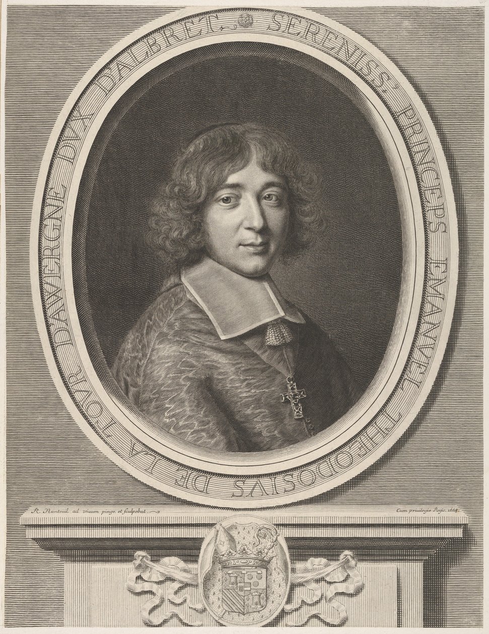 إيمانويل تيودوز دي لا تور دافيرني ، Le Cardinal de Bouillon ، 1668. بواسطة روبرت نانتويل