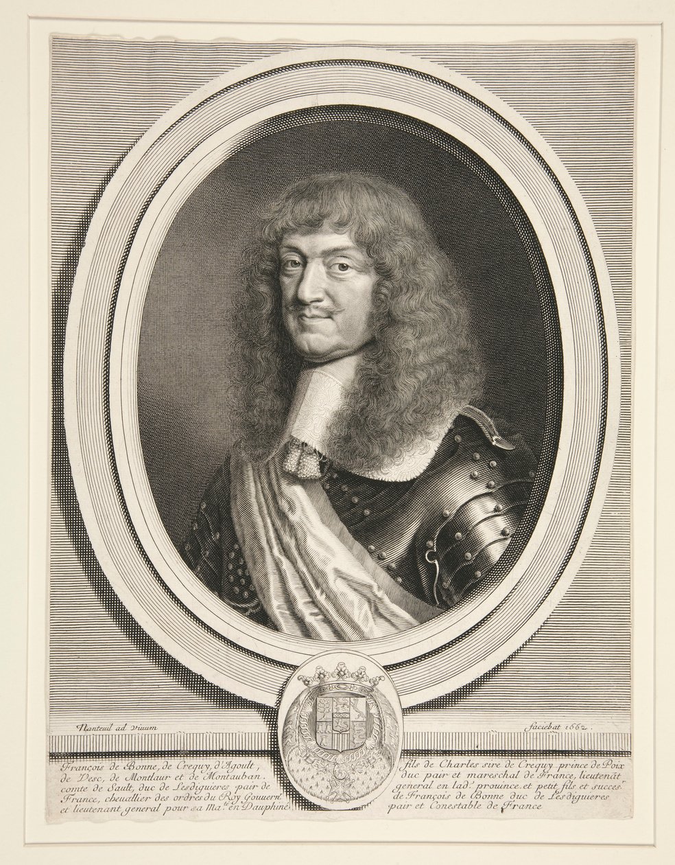 Francois de Bonne، Le Mar ؟chal de Cr؟ qui، duc de Lesdigui؟ res (Marshal of Cr؟ qui، Duke of Lesdigui؟ res) (1624-1687) بواسطة روبرت نانتويل