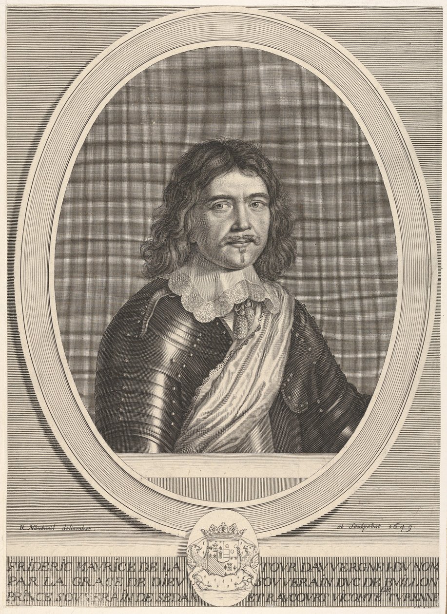 Frédéric-Maurice de la Tour dAuvergne ، دوق بويلون ، 1649. بواسطة روبرت نانتويل