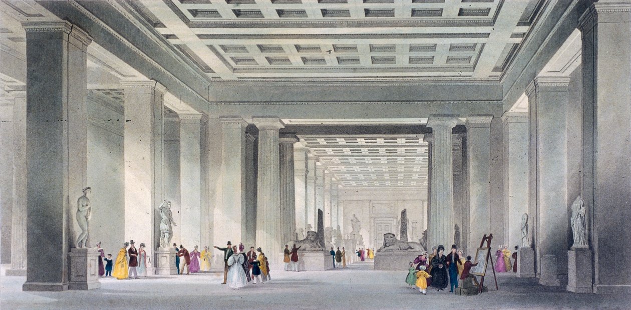 جراند سنترال والمصرية ، المتحف البريطاني ، هولبورن ، لندن ، c1836. بواسطة روبرت ساندز