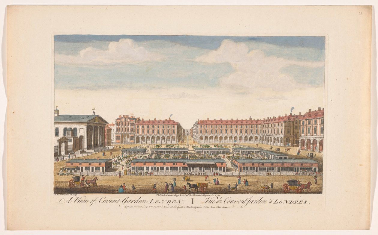 منظر لسوق كوفنت جاردن في لندن منظر لـ Covent Garden London (العنوان على الكائن) لندن (عنوان المسلسل) بواسطة روبرت ساير
