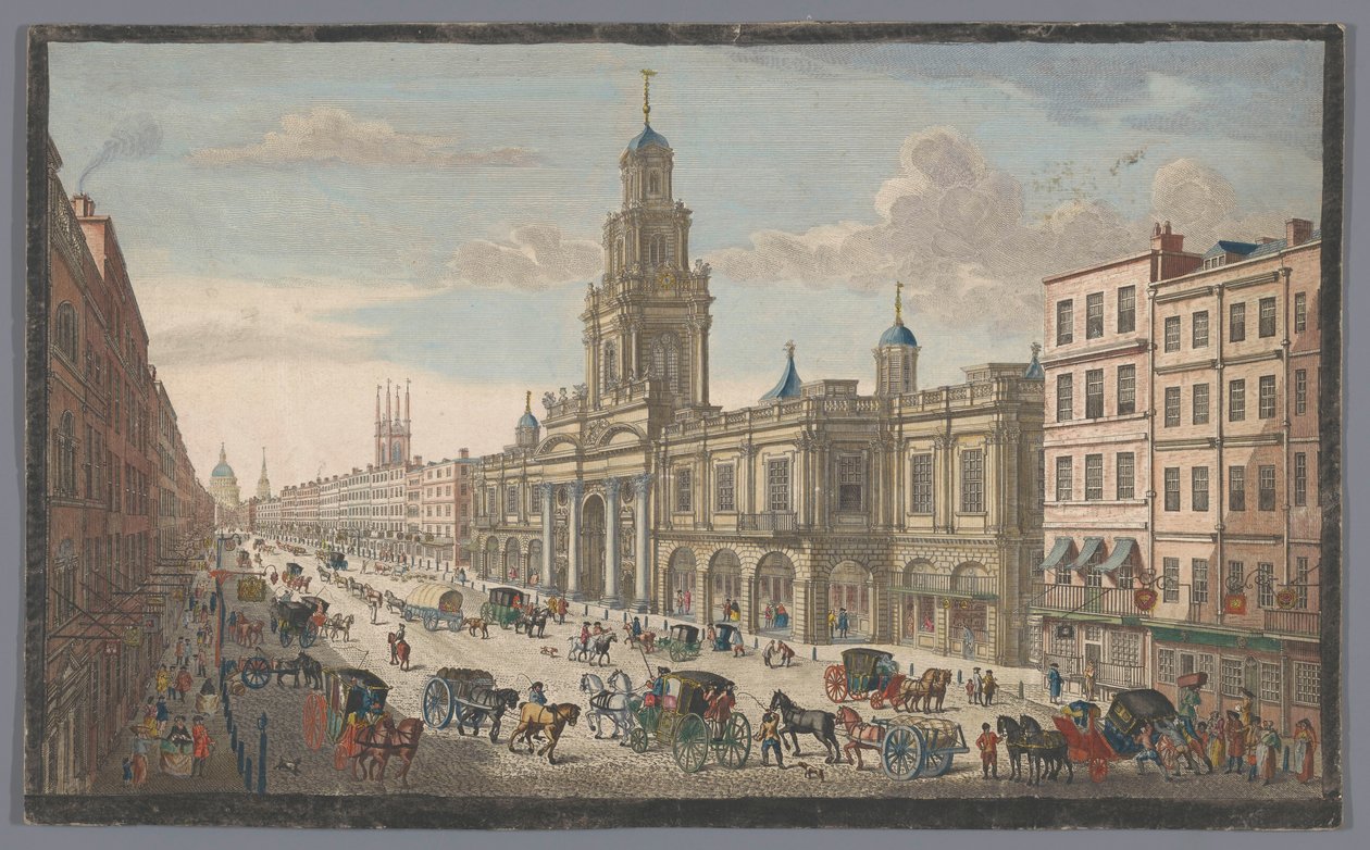 منظر لبورصة رويال في لندن منظر من Royal Exchange London (العنوان على الكائن) لندن (عنوان المسلسل) بواسطة روبرت ساير