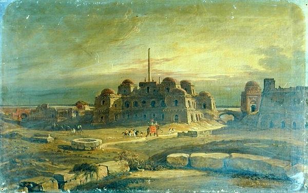 منظر لـ Purana Kila ، بالقرب من دلهي بواسطة روبرت سميث