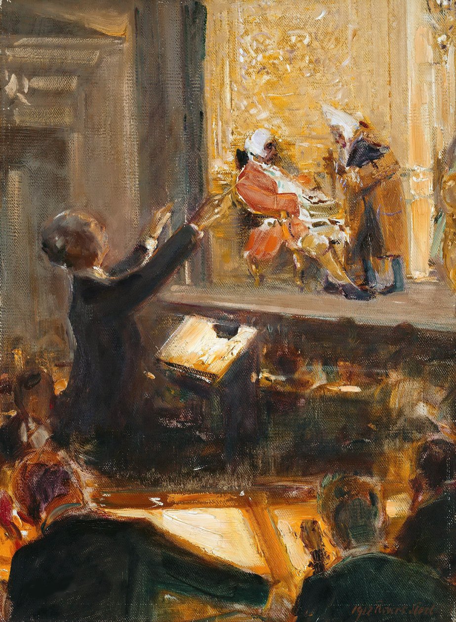 أرنست إدلر فون شوش يدير Rosenkavalier بقلم ريتشارد شتراوس ، 1912. بواسطة روبرت ستيرل