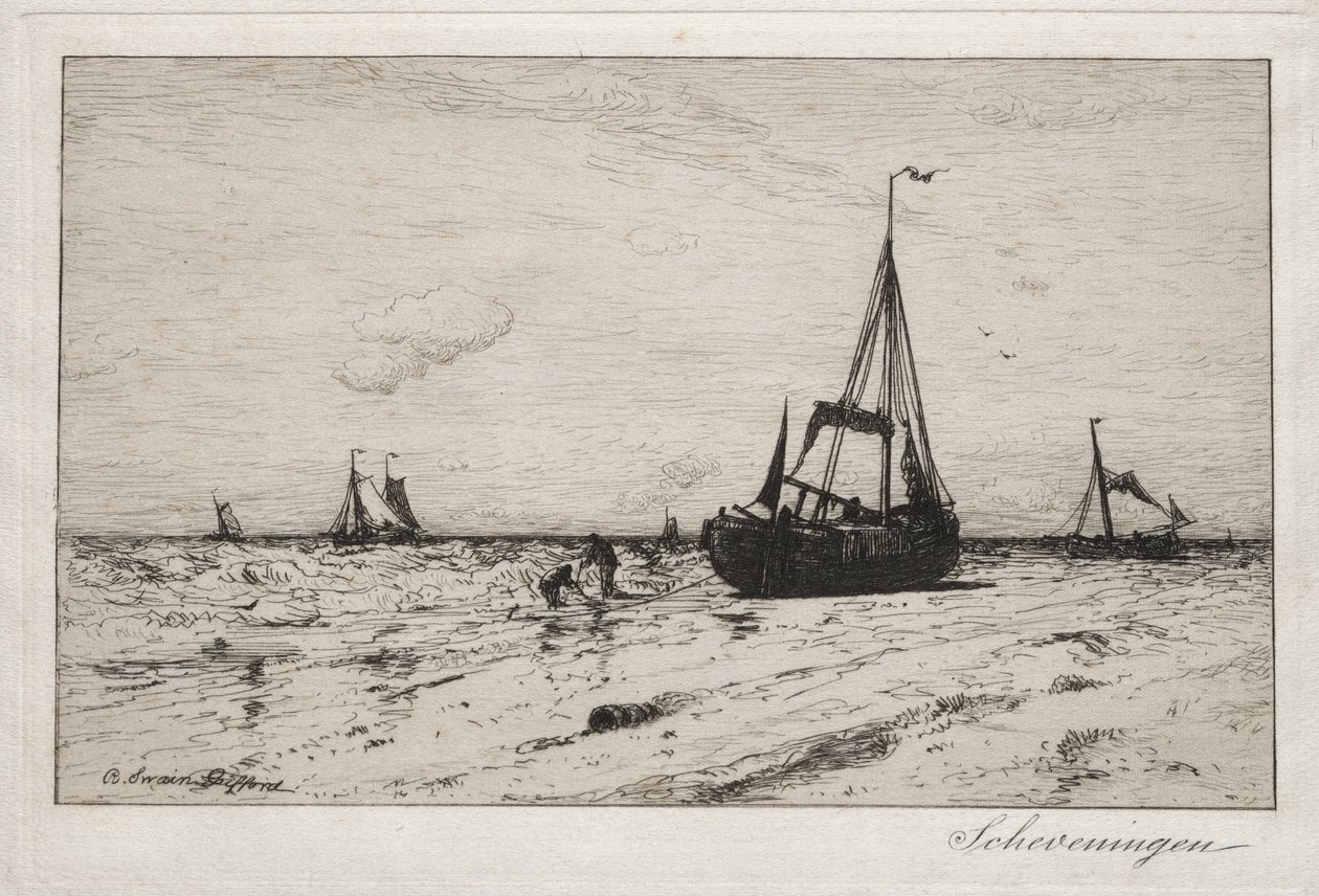 Scheveningen (التنميش) بواسطة روبرت سوين جيفورد