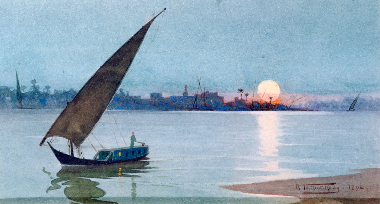 البحيرة الشرقية ، مصر ، 1892 بواسطة روبرت تالبوت كيلي