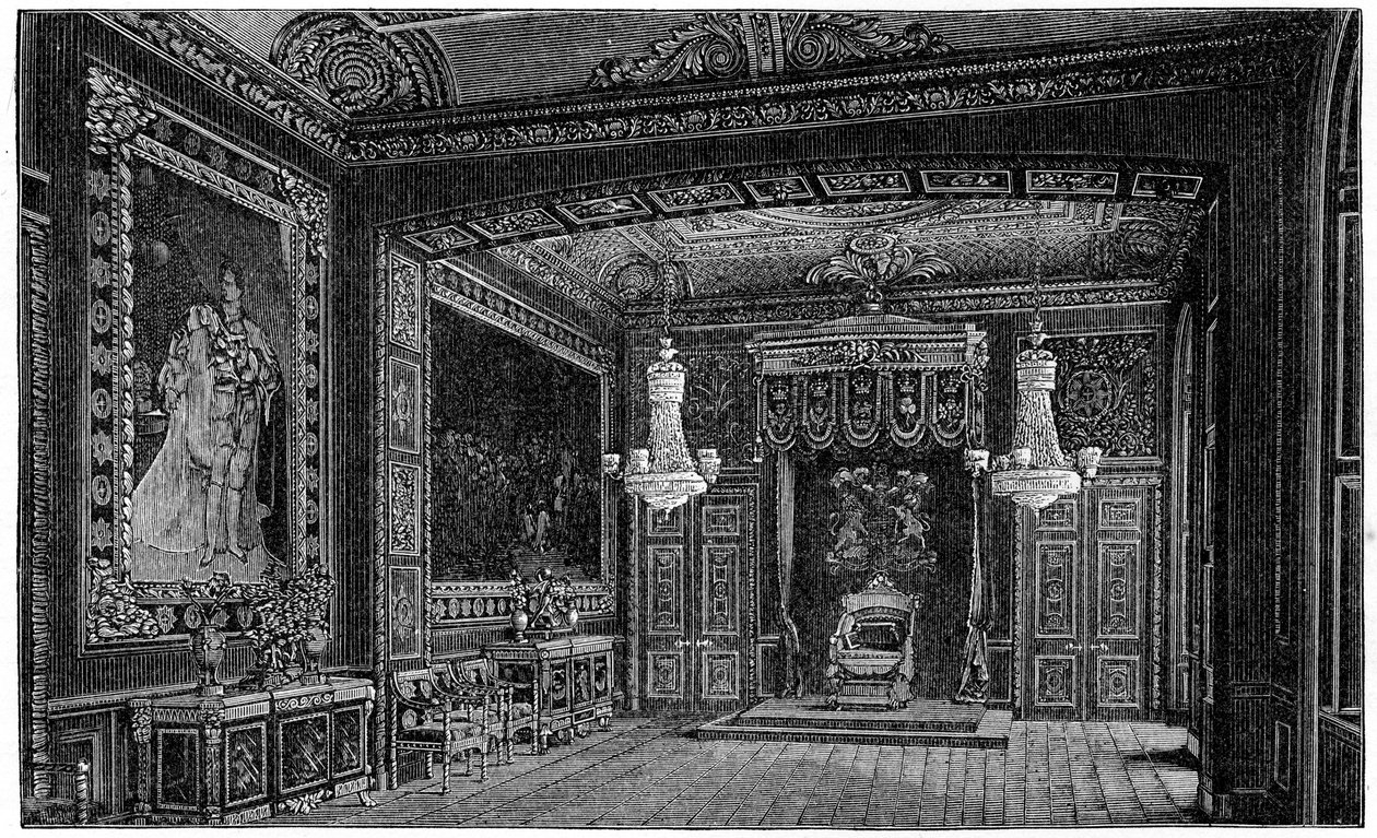 غرفة العرش ، وندسور ، 1880. بواسطة روبرت تايلور بريتشيت