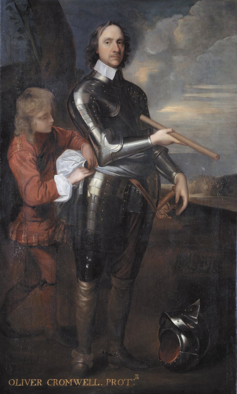 أوليفر كرومويل (1599-1658) لورد حامي إنجلترا ، c.1650 بواسطة روبرت ووكر