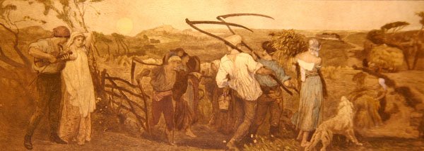 هارفست مون ، حوالي 1883 (نقش ملون يدويًا على ورق) بواسطة روبرت ووكر ماكبث