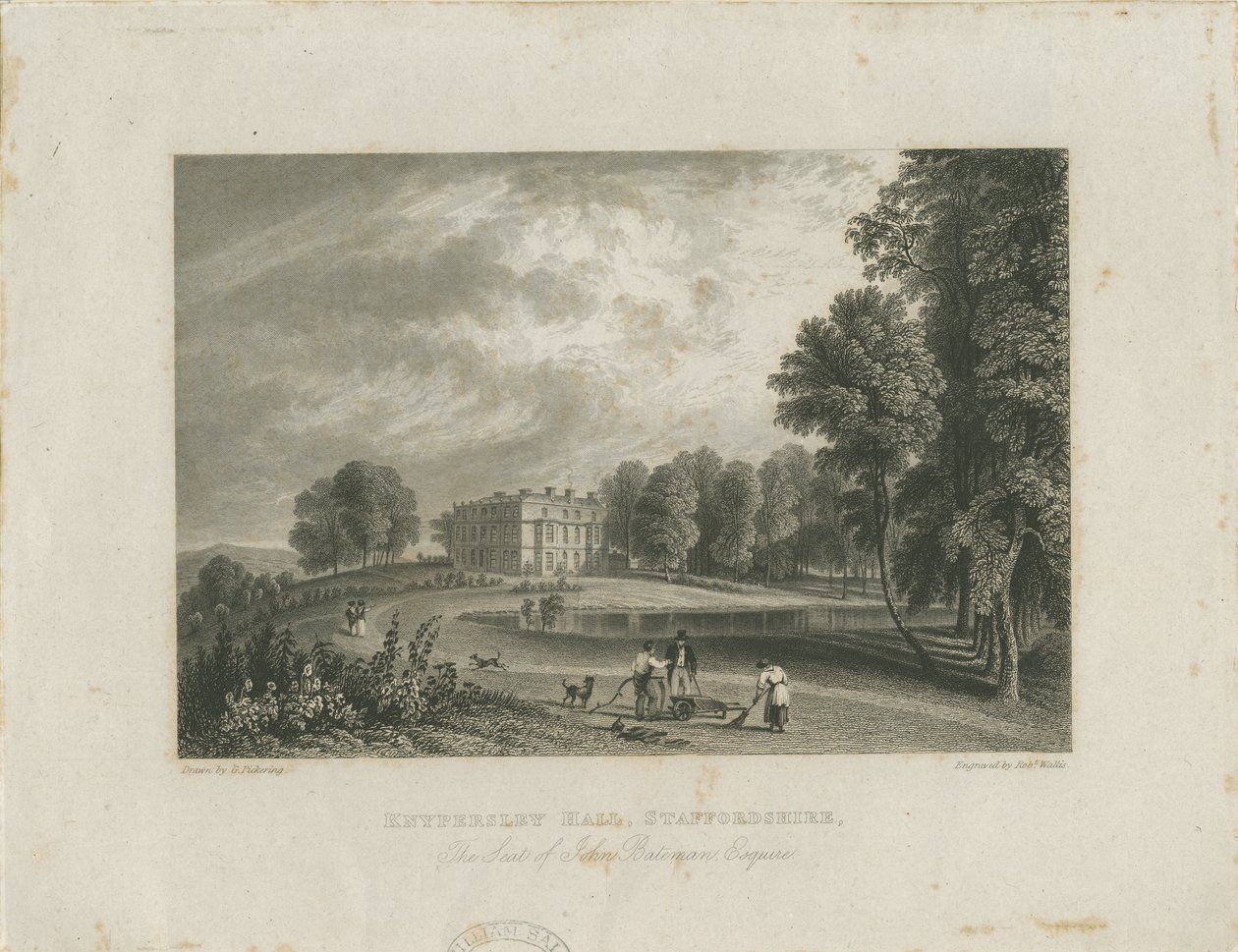 Biddulph - Knypersley Hall [جديد]: نقش على الصلب ، و [؟ 19th Cent] بواسطة روبرت واليس