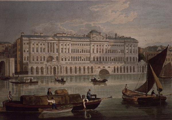 منظر لمنزل سومرست ، حانة. عام 1821 بواسطة Colnaghi & Co. بواسطة روبرت الأكبر والأصغر هافيل