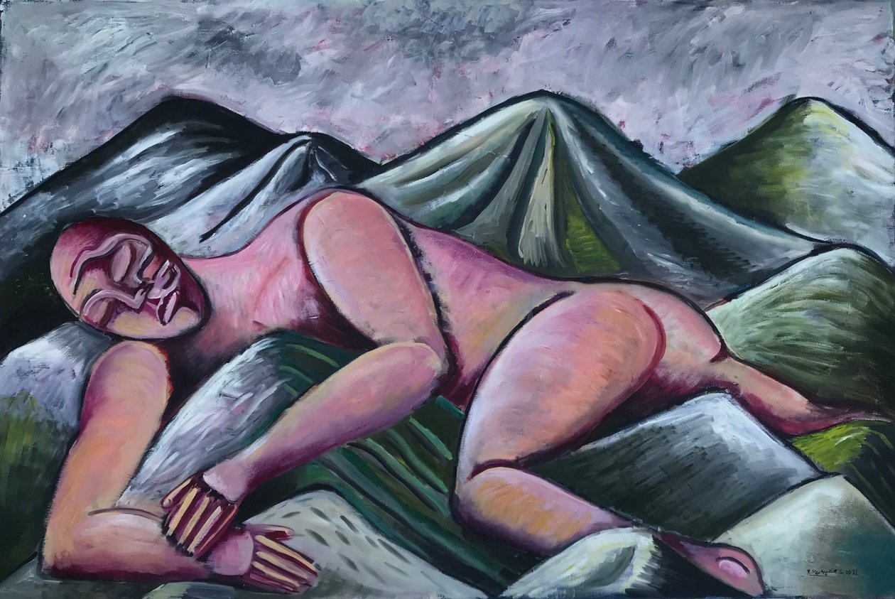 نوف الجبل، 2022 (زيت على قماش) بواسطة 