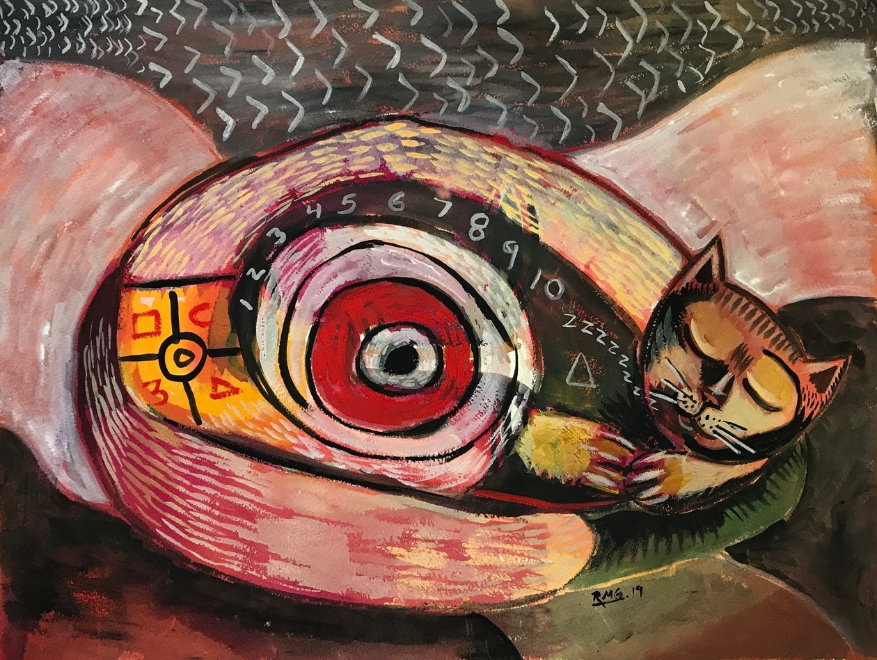 Sweet Dreams, c.2019 (غواش على ورق) بواسطة 