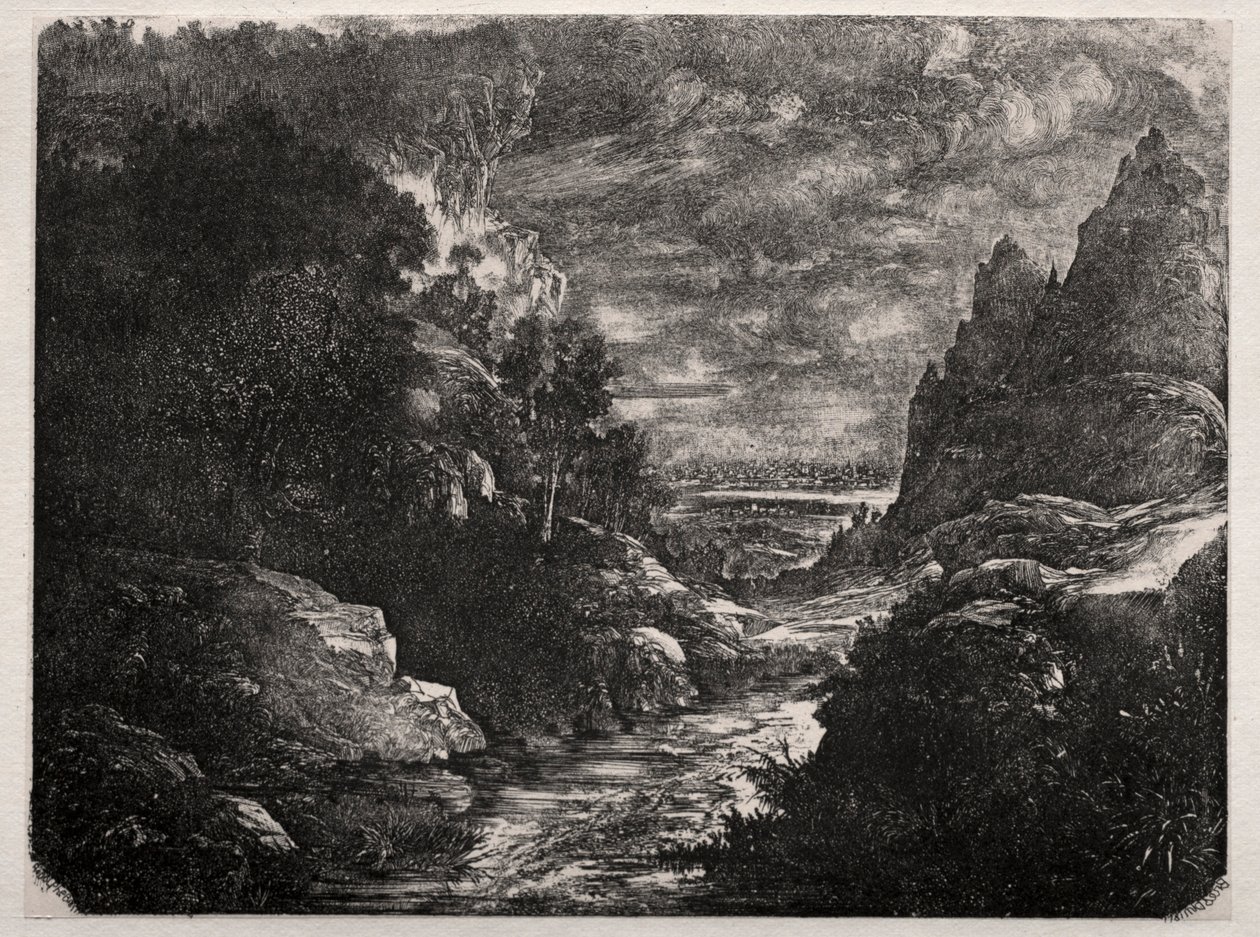 تيار الجبل ، 1871. بواسطة رودولف بريسدين