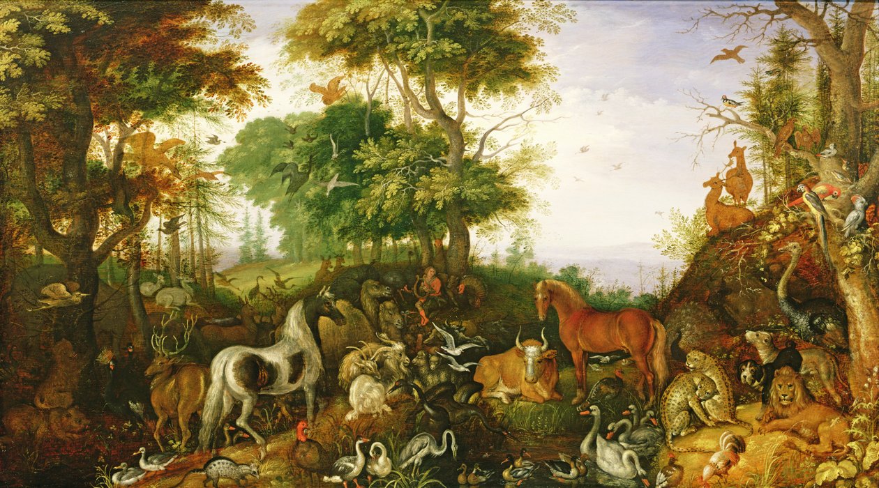 أورفيوس ساحر الحيوانات (زيت) بواسطة Roelandt Jacobsz. حفظ