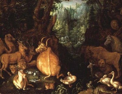 الحيوانات والطيور في مشهد الغابة بواسطة Roelandt Jacobsz. حفظ