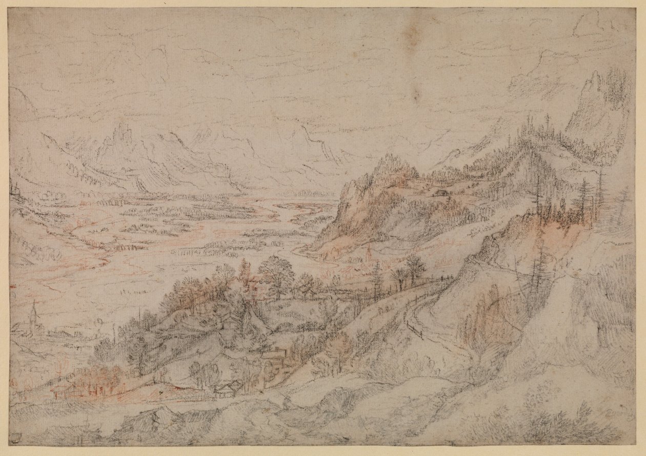 المناظر الطبيعية الجبلية - وادي إن في تيرول ، 1607 بواسطة Roelandt Jacobsz. حفظ