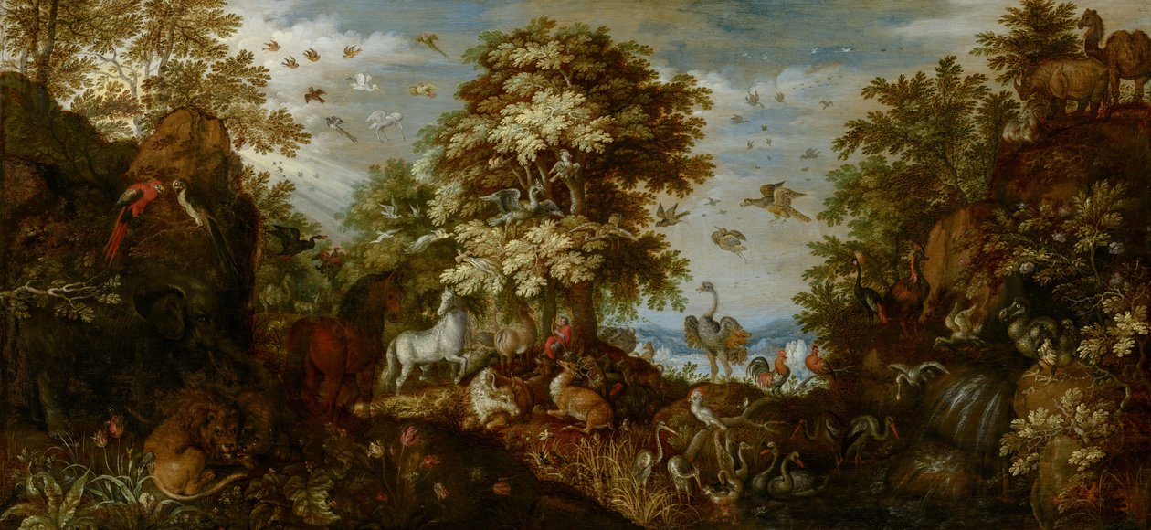 أورفيوس ساحر الحيوانات بموسيقاه ، 1627 بواسطة Roelandt Jacobsz. حفظ