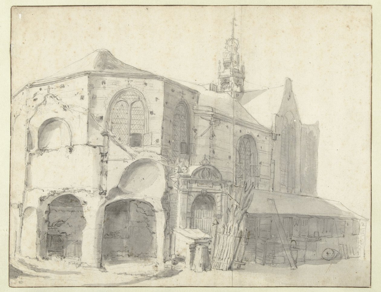 منظر لـ Jeruzalemkapel و Sint Olofskapel ، أمستردام بواسطة رويلانت روجمان (منسوب إلى)