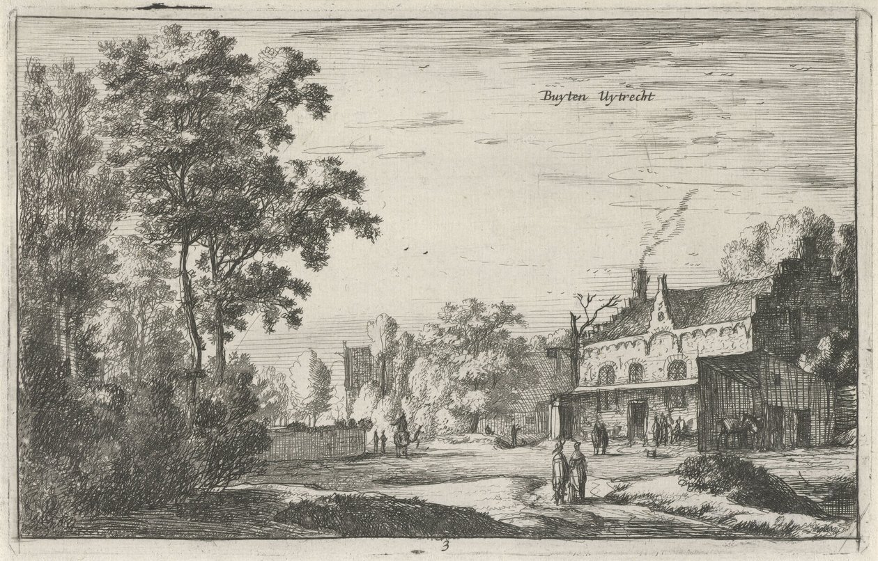 عرض بالقرب من أوتريخت Buyten Uytrecht (العنوان على الكائن) المناظر الطبيعية في شمال هولندا (Roelant Roghman) (عنوان السلسلة) بواسطة رويلانت روجمان