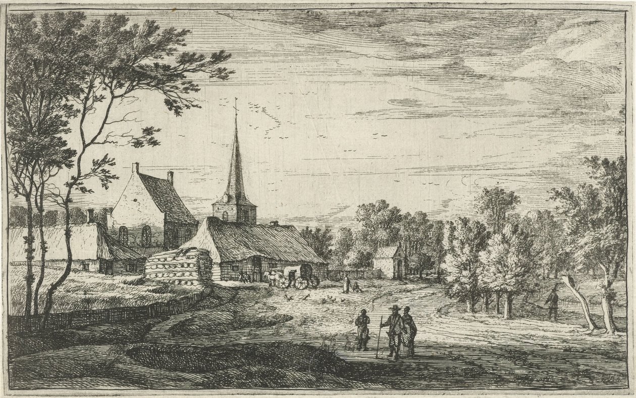 منظر لحيسبين Villagescapes in the Northern Netherlands (عنوان المسلسل) بواسطة رويلانت روجمان