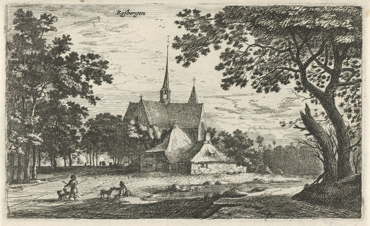 منظر لكنيسة سينت ويليبروردوس في كلاين زاندرت Rysbergen (العنوان على الكائن) Villagescapes in the Northern Netherlands (عنوان المسلسل) بواسطة رويلانت روجمان